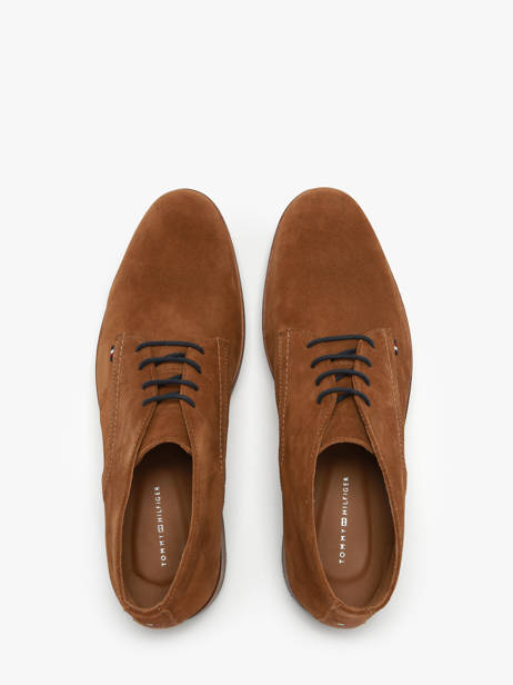 Enkelhoge Stadsschoenen Uit Leder Tommy hilfiger Bruin men 5726GVQ ander zicht 4